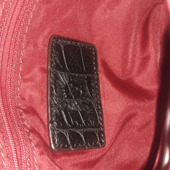 Anne Klein Women’s Crossbody Bag Black Textured Faux Leather Slim Small Pockets. - Picture 4 of 5